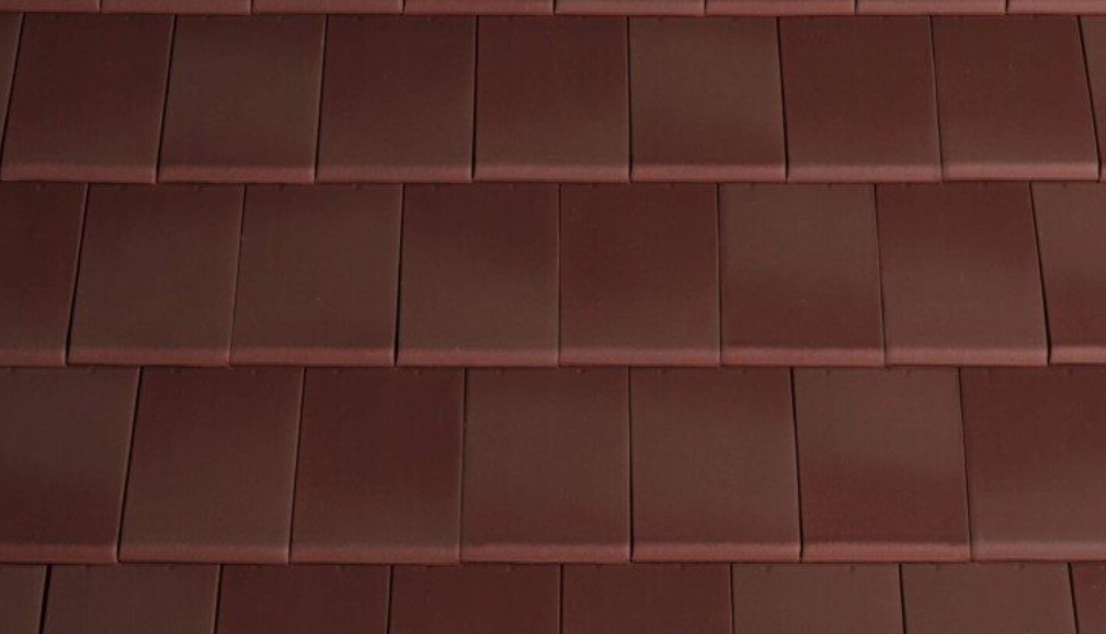 Burgundy installed on roof