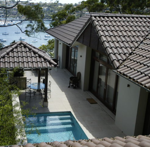 Home with Brown tiles