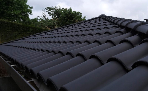 Home with Slate tiles