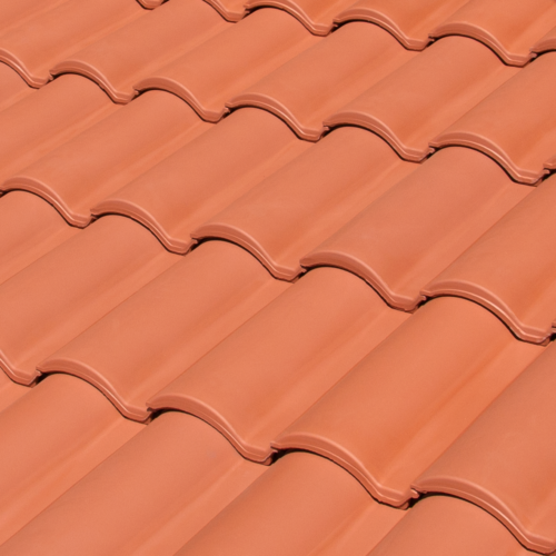 Classic Red tiles roof installation